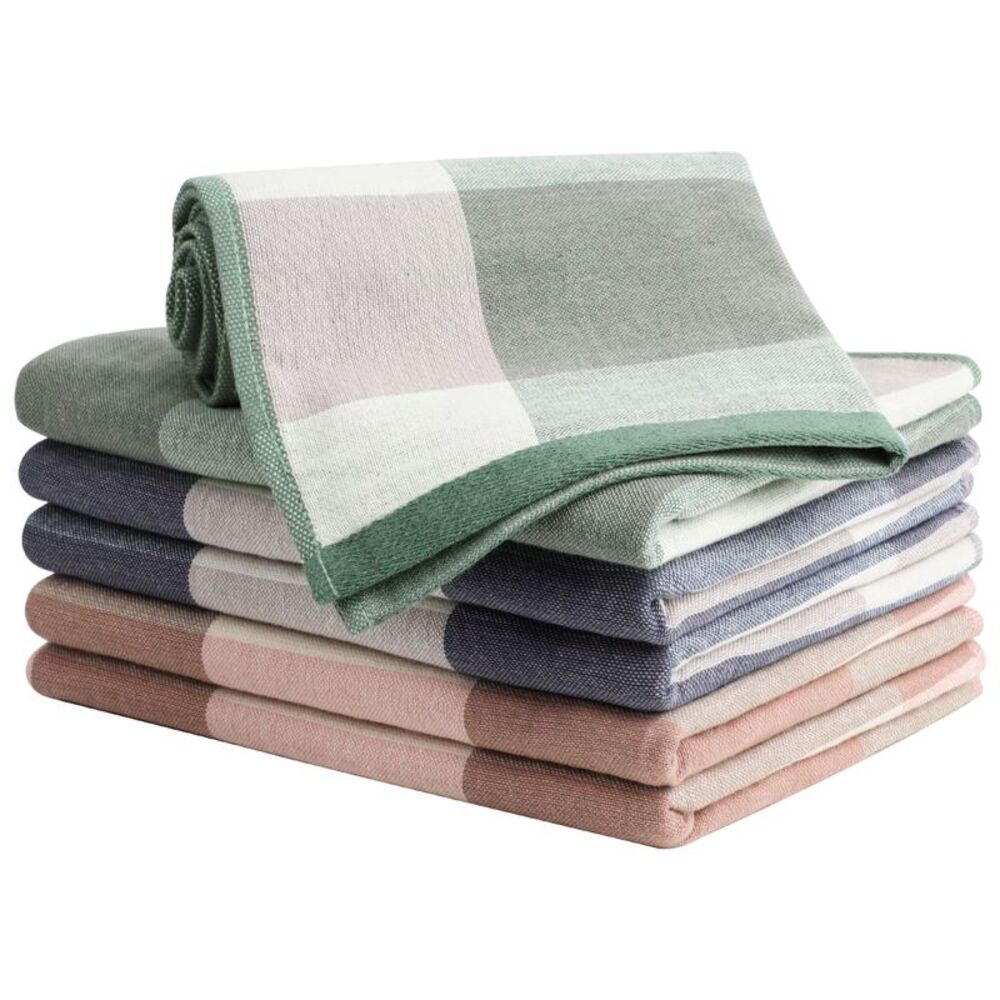 6pcs 100% Cotton Kitchen Towel Dish Towels for Cleaning Drying Mixed Color